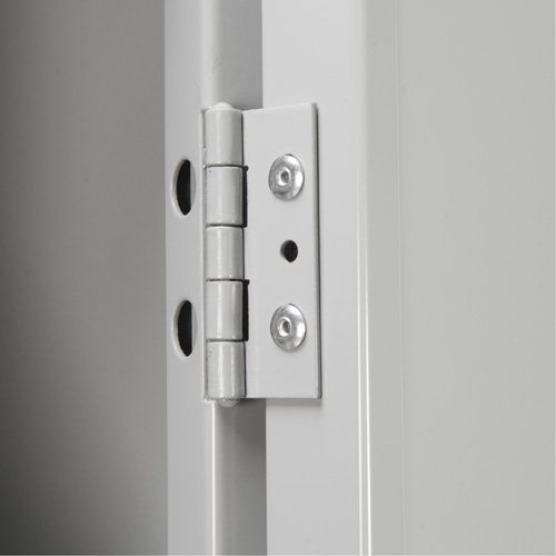 Clean Line Lockerette, 6 -tier, Bank of 4, 48" x 18" x 82", Steel, Charcoal, Rivet (Assembled) Solutions industrielles ALPHA