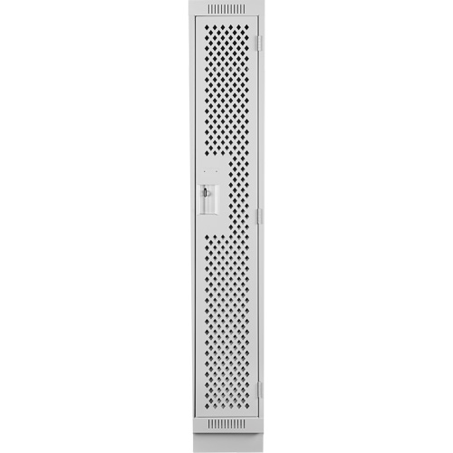 Casiers Clean Line, 12" x 15" x 76", Acier, Gris, Rivet (assembl&eacute;), Perfor&eacute; Solutions industrielles ALPHA
