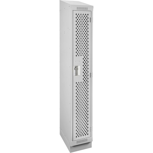 Casiers Clean Line, 12" x 18" x 82", Acier, Gris, Rivet (assembl&eacute;), Perfor&eacute; Solutions industrielles ALPHA