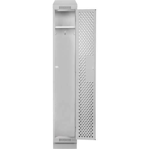 Casiers Clean Line, 12" x 18" x 82", Acier, Gris, Rivet (assembl&eacute;), Perfor&eacute; Solutions industrielles ALPHA
