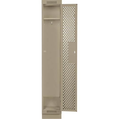 Casiers Clean Line, 12" x 12" x 76", Acier, Beige, Rivet (assembl&eacute;), Perfor&eacute; Solutions industrielles ALPHA