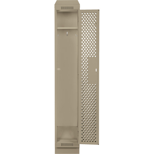 Casiers Clean Line, 12" x 18" x 82", Acier, Beige, Rivet (assembl&eacute;), Perfor&eacute; Solutions industrielles ALPHA