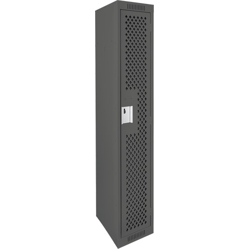 Casiers Clean Line, 12" x 15" x 72", Acier, Charbon, Rivet (assembl&eacute;), Perfor&eacute; Solutions industrielles ALPHA