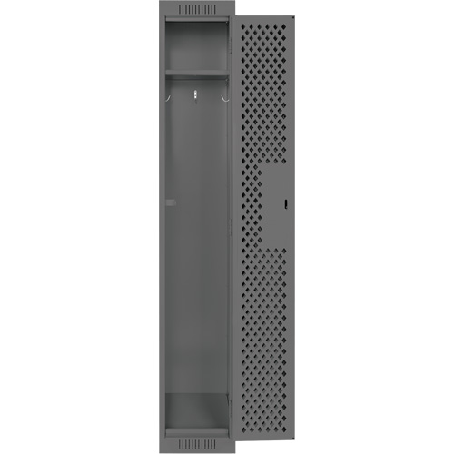 Casiers Clean Line, 12" x 15" x 72", Acier, Charbon, Rivet (assembl&eacute;), Perfor&eacute; Solutions industrielles ALPHA