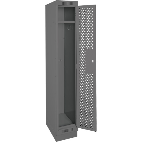 Casiers Clean Line, 12" x 12" x 76", Acier, Charbon, Rivet (assembl&eacute;), Perfor&eacute; Solutions industrielles ALPHA