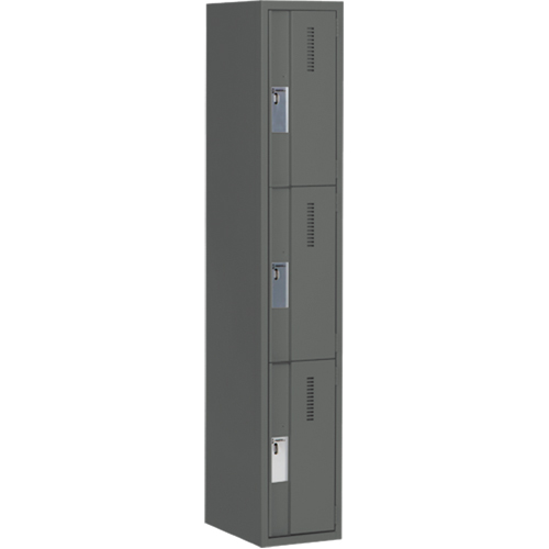 Casiers robustes Concorde, 3 niveaux, 12" x 18" x 72", Acier, Charbon, Soud&eacute; (assembl&eacute;) Solutions industrielles ALPHA