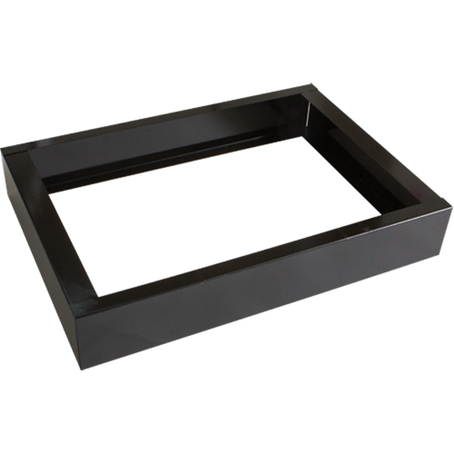 Base encastr&eacute;e pour casiers robustes enti&egrave;rement soud&eacute;e Concorde, 2 Blocs, 4" lo x 24" la x 17" p, Noir, Acier Solutions industrielles ALPHA