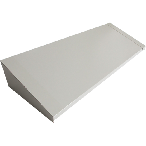All-Welded Concorde - Heavy-Duty Lockers Sloping Top, 4 Bank, 18" D x 48" W x 6" H, Grey, Steel Solutions industrielles ALPHA