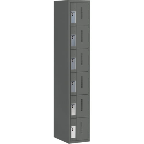 Casiers robustes Concorde, 6 niveaux, 12" x 18" x 72", Acier, Charbon, Soud&eacute; (assembl&eacute;) Solutions industrielles ALPHA