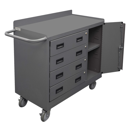 Mobile Workbench Cabinet, Steel Surface Solutions industrielles ALPHA
