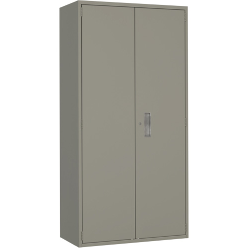 Hi-Boy Storage Cabinet, Steel, 4 Shelves, 72" H x 36" W x 18" D, Grey Solutions industrielles ALPHA