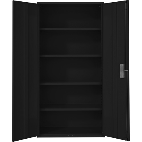 Hi-Boy Storage Cabinet, Steel, 4 Shelves, 72" H x 36" W x 18" D, Black Solutions industrielles ALPHA