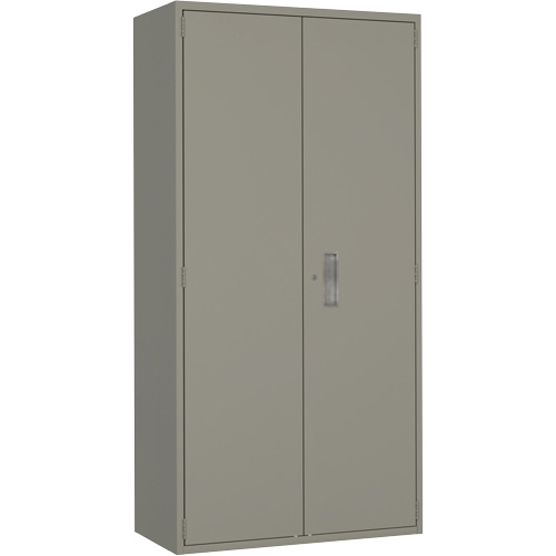 Combination Storage Cabinet, Steel, 6 Shelves, 72" H x 36" W x 18" D, Grey Solutions industrielles ALPHA