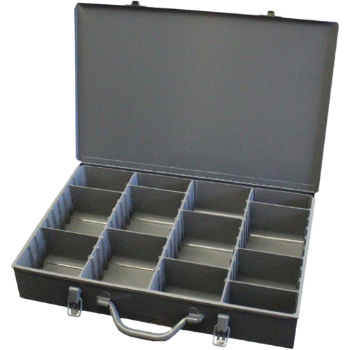 Compartment Steel Scoop Boxes, 17.875" W x 12" D x 3" H, 13 Compartments Solutions industrielles ALPHA