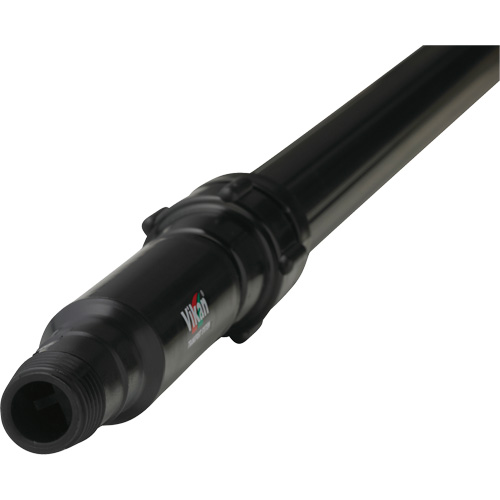Manche de la s&eacute;rie Transport, Aluminium/Polypropyl&egrave;ne, T&eacute;lescopique, Pointe Filetage europ&eacute;en, 1-1/4" dia, 63" - 109" lo Solutions industrielles ALPHA