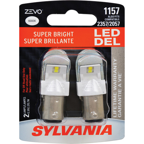 1157 Mini-ampoule automobile Zevo, DEL, 1,7 W, Blanc Solutions industrielles ALPHA