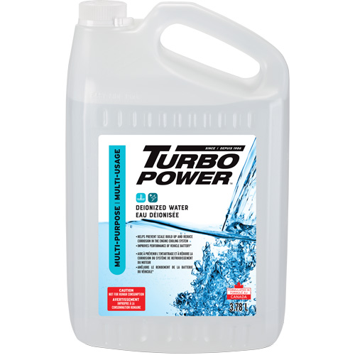 Turbo Power Multi-Purpose Deionized Water, Jug Solutions industrielles ALPHA
