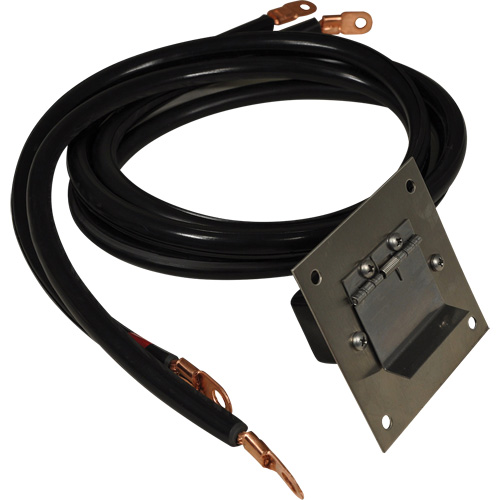 Plug-In Polarized Stainless Steel Socket Panel, 4 AWG, 5' Cable Solutions industrielles ALPHA