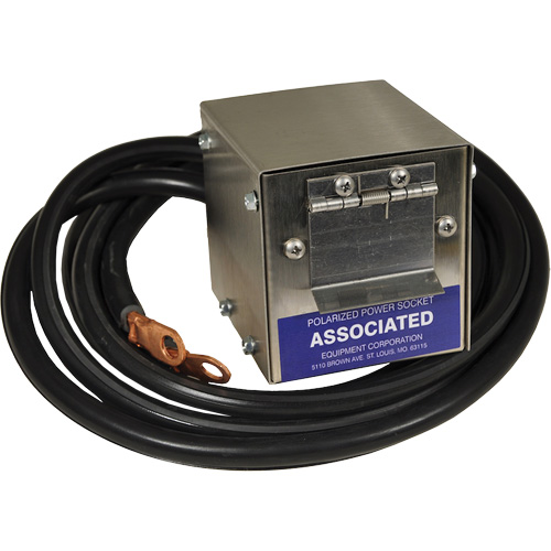 Boîte de douille polaris&eacute;e en acier inoxydable &agrave; brancher pour mod&egrave;le 6139, 4 AWG, C&acirc;ble 5' Solutions industrielles ALPHA