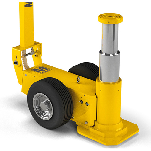 Cric Mammut &agrave; 2 &eacute;tapes, 88 tonnes, Air comprim&eacute;/hydraulique Solutions industrielles ALPHA