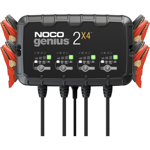 Genius&reg; 2X4 4-Bank, 8-Amp Battery Charger Solutions industrielles ALPHA