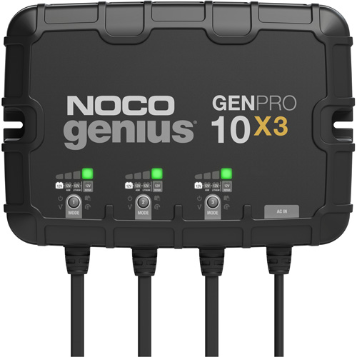 Genius&reg; GenPro10X3 3-Bank, 30-Amp On-Board Battery Charger Solutions industrielles ALPHA