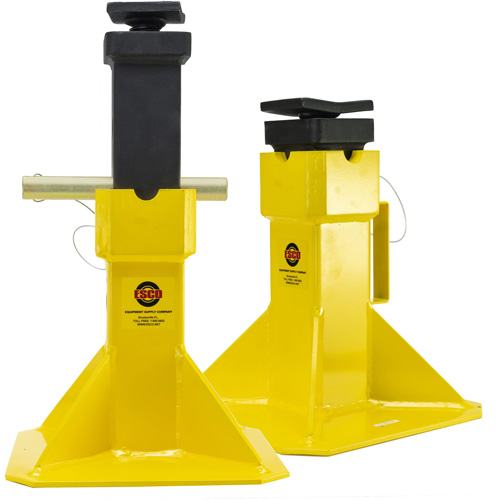 Jack Stands with Adjustable Screw Top Saddle, Locking Pin, 15-1/2" - 20-1/2" H Solutions industrielles ALPHA