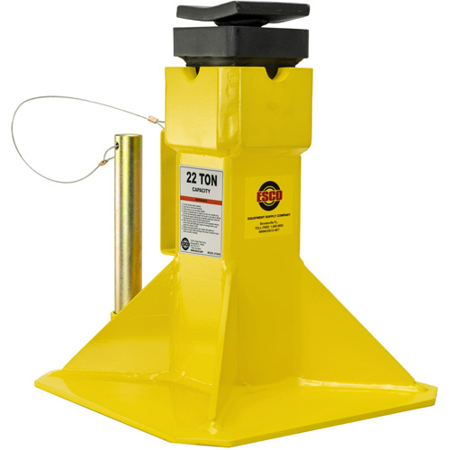 Jack Stands with Adjustable Screw Top Saddle, Locking Pin, 15-1/2" - 20-1/2" H Solutions industrielles ALPHA