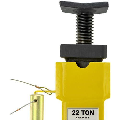 Jack Stands with Adjustable Screw Top Saddle, Locking Pin, 15-1/2" - 20-1/2" H Solutions industrielles ALPHA