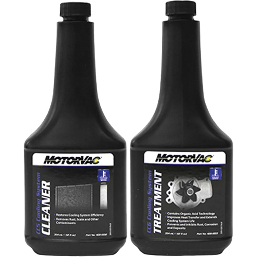Trousse &agrave; 2 &eacute;tapes CoolantClean MotorVac, Bouteille Solutions industrielles ALPHA