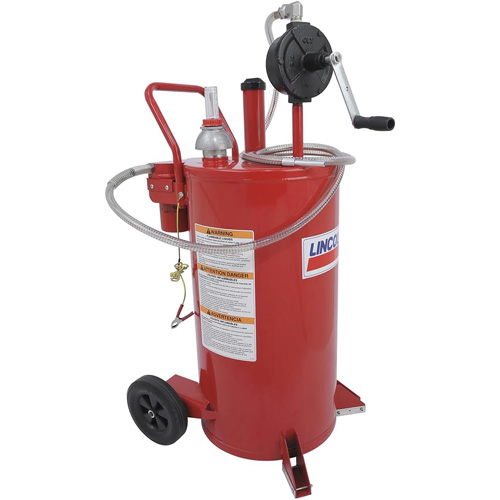 25-Gallon Steel Fuel Caddy with 2-Way Rotary Pump & Filter Solutions industrielles ALPHA