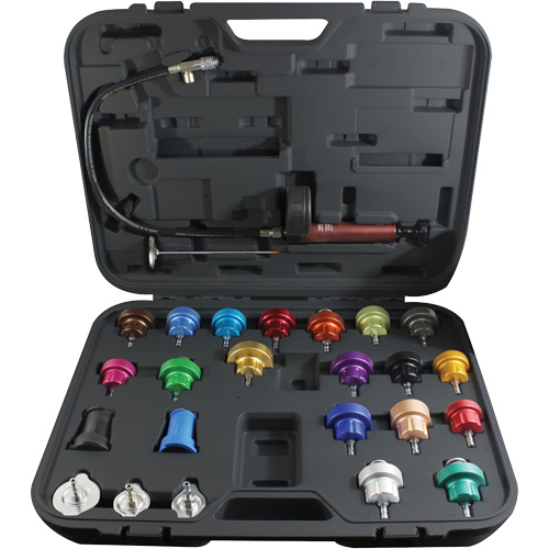 25-Piece Master Cooling System Pressure Test Kit Solutions industrielles ALPHA