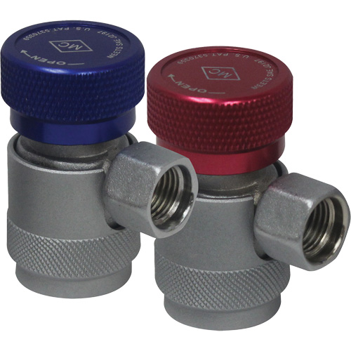 Coupleur rapide manuel R134a c&ocirc;t&eacute; basse pression avec verrouillage de s&eacute;curit&eacute; Solutions industrielles ALPHA