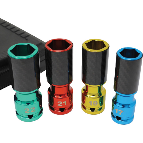 Lug Socket Set with Carbon Fiber Sleeves Solutions industrielles ALPHA