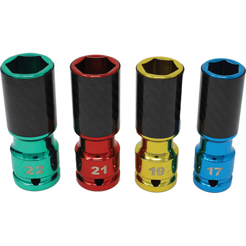 Lug Socket Set with Carbon Fiber Sleeves Solutions industrielles ALPHA