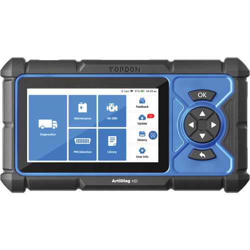 ArtiDiag HD 5" Heavy-Duty Scan Tool with Service Functions Solutions industrielles ALPHA