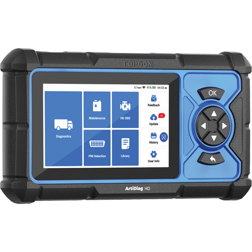 ArtiDiag HD 5" Heavy-Duty Scan Tool with Service Functions Solutions industrielles ALPHA