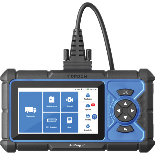 ArtiDiag HD 5" Heavy-Duty Scan Tool with Service Functions Solutions industrielles ALPHA