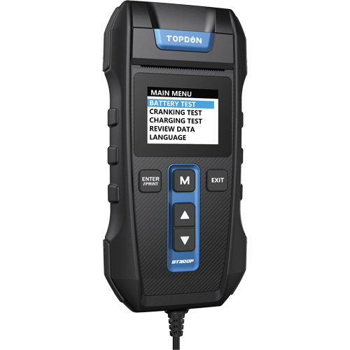 BT300P Battery, Charging & Cranking System Tester with Printer Solutions industrielles ALPHA