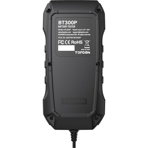 BT300P Battery, Charging & Cranking System Tester with Printer Solutions industrielles ALPHA