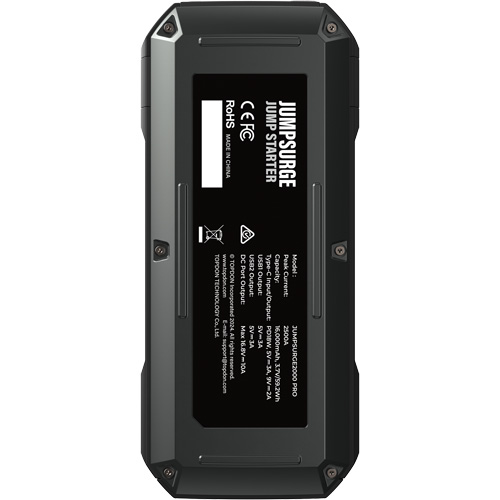 D&eacute;marreur de secours, banque d'alimentation et lampe de poche JumpSurge2000Pro &agrave; 2500 A de pointe Solutions industrielles ALPHA