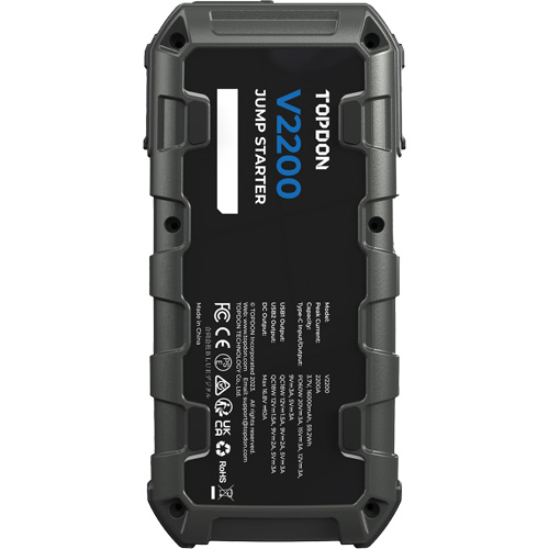 V2200 Jump Starter, Power Bank & Flashlight Solutions industrielles ALPHA