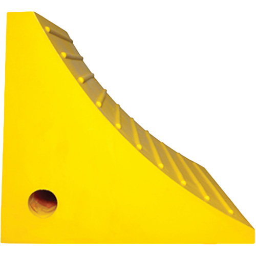 Cale de roue, Polyur&eacute;thane, Jaune, 15-1/4" la x 12-1/8'' p x 10-3/4" h Solutions industrielles ALPHA