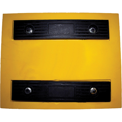 Cale de roue, Polyur&eacute;thane, Jaune, 15-1/4" la x 12-1/8'' p x 10-3/4" h Solutions industrielles ALPHA