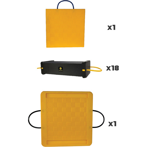 Ensemble de syst&egrave;me de sout&egrave;nement en composite CribLok 20 mcx Solutions industrielles ALPHA