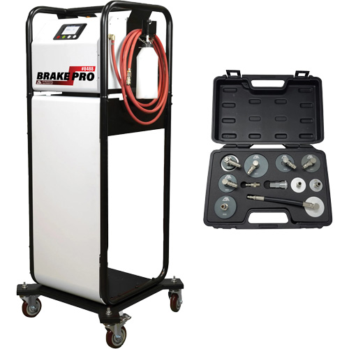Pompette de purge de frein Brake-Pro &agrave; structure haute avec adaptateurs Solutions industrielles ALPHA
