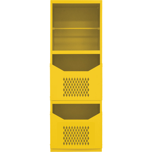 Armoire pour le contr&ocirc;le des d&eacute;versements, 1 Tablettes, 72" h x 24" la x 24" p, Acier, Jaune Solutions industrielles ALPHA