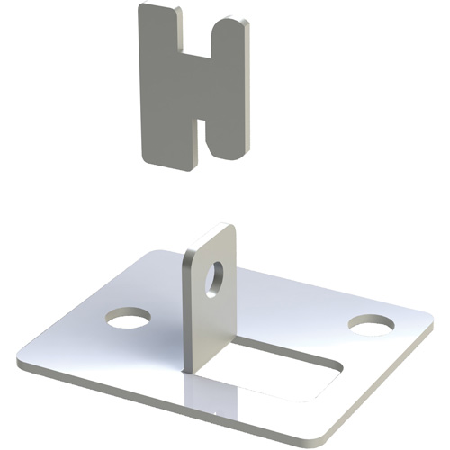 Interlok Boltless Shelving Foot Plate Solutions industrielles ALPHA
