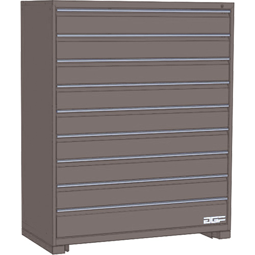 Armoire &agrave; tiroirs modulaire, 9 tiroirs, 30" la x 28" p x 60" h, Gris Solutions industrielles ALPHA