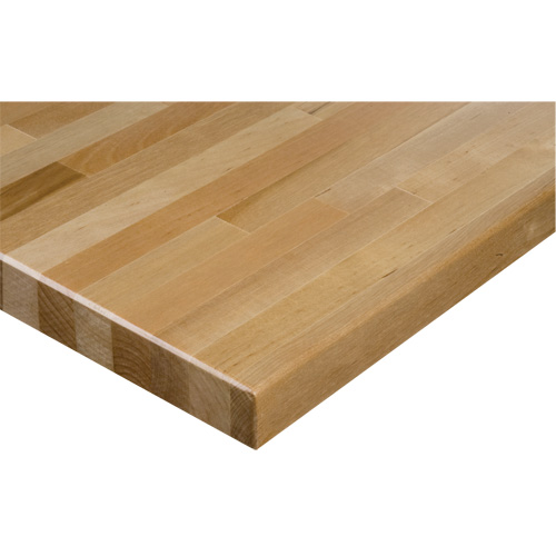Hardwood Workbench Top, 72" W x 24" D, Square Edge, 1-1/4" Thick Solutions industrielles ALPHA